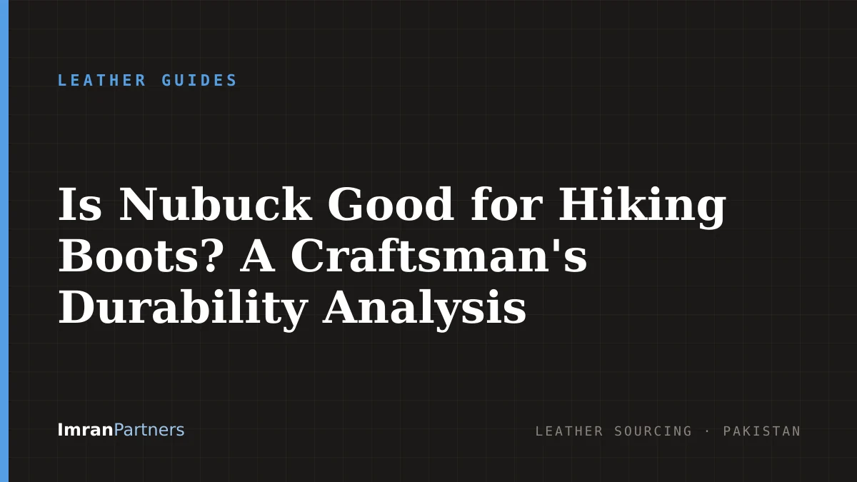 Is Nubuck Good for Hiking Boots? A Craftsman's Durability Analysis