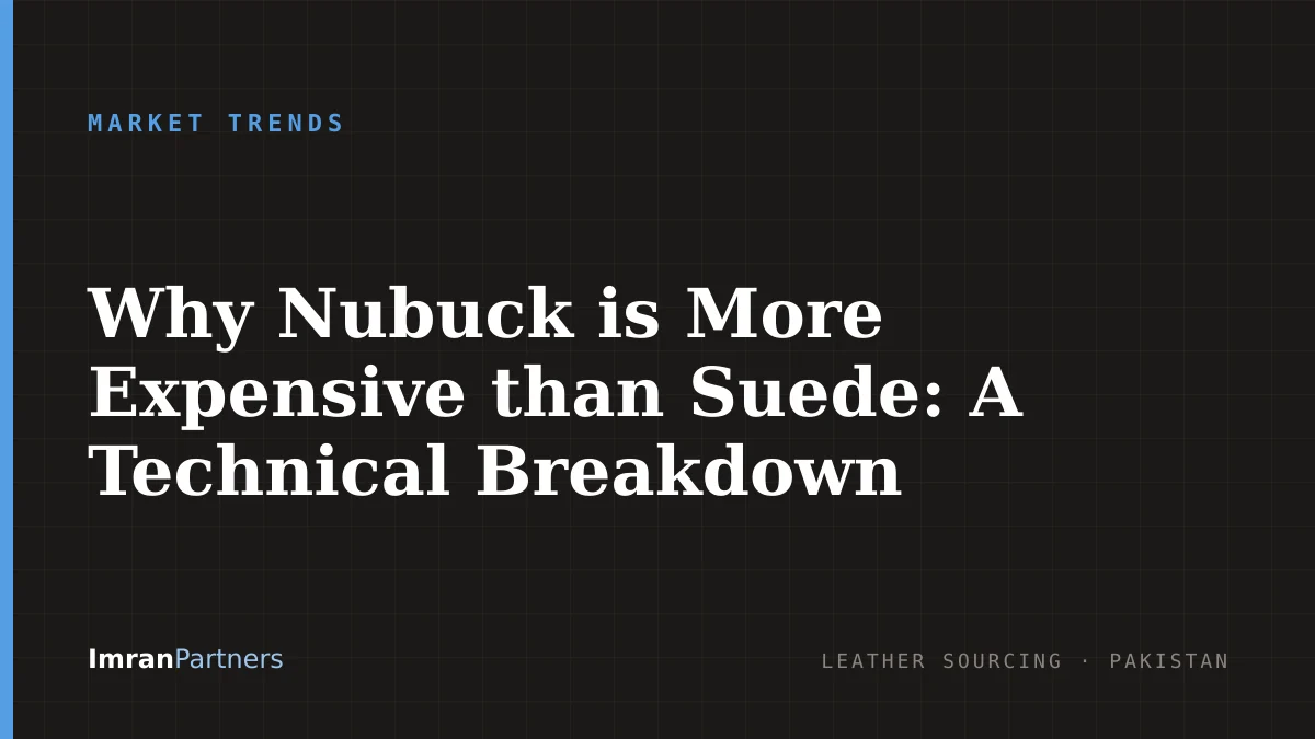 Why Nubuck is More Expensive than Suede: A Technical Breakdown